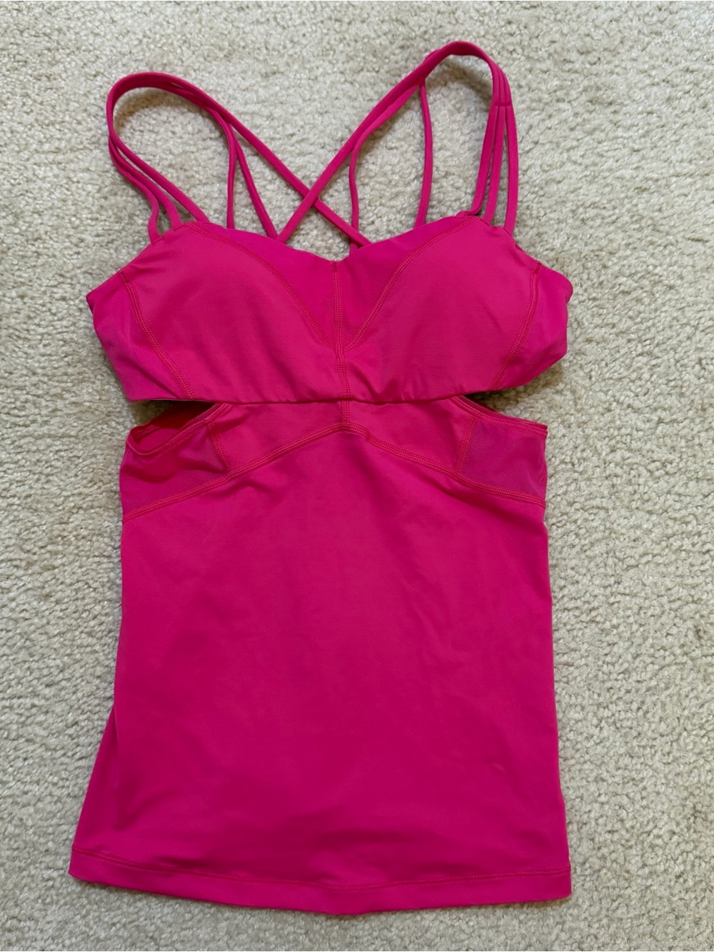Lululemon Exquisite Tank II Jewelled Magenta Pink Size 4